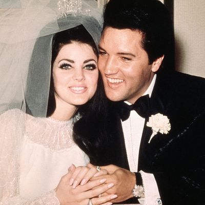 1967: Priscilla Presley and Elvis Presley