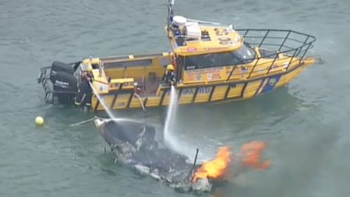 No one was injured in the incident, however the boat was completely destroyed. (9NEWS)
