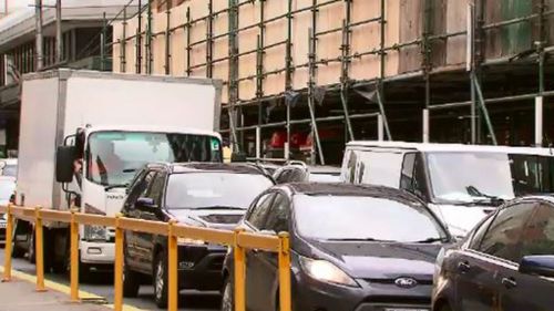 Heavy traffic congestion regularly affects Elizabeth Street. (9NEWS)