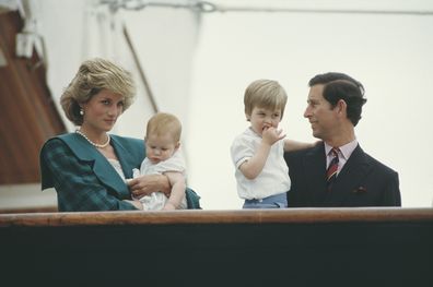 King Charles, Princess Diana, Prince Harry, Prince William