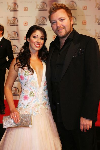 Kyle Sandilands with his ex Tamara Jaber