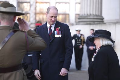 Prince William attends the Dawn Service at the Australia Memorial at Hyde Park to mark Anzac Day (Australian and New Zealand Army Corps) organised by the Australian High Commission, in conjunction with the New Zealand High Commission, in London, Tuesday, April 25, 2023.  