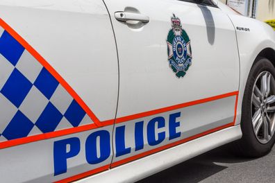 Police car in Broadbeach on the Gold Coast of Australia.