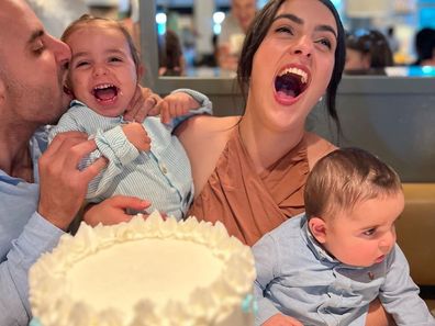 9Honey Parenting writer Nikolina Kharoufeh feels like her second son Leo is just 'along for the ride'. 