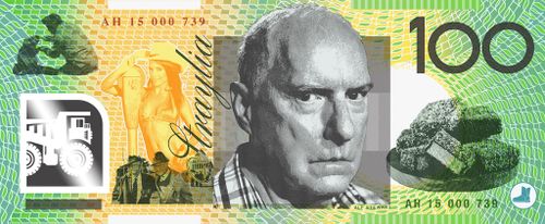 Strewth! Alf Stewart, one of Australian television's longest running characters, replaces Sir John Monash. (Supplied, Aaron Tyler)