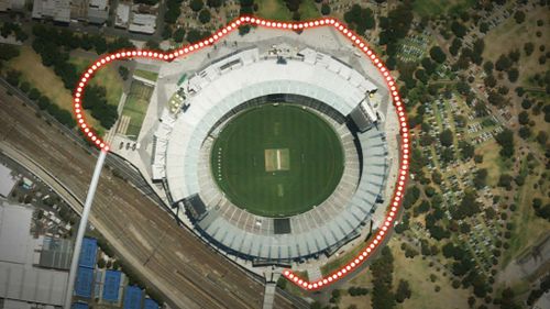 The fence is expected to be ready for Sunday's Big Bash League game. (9NEWS)