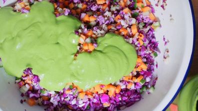 Jane's green goddess salad and pasta dressing.