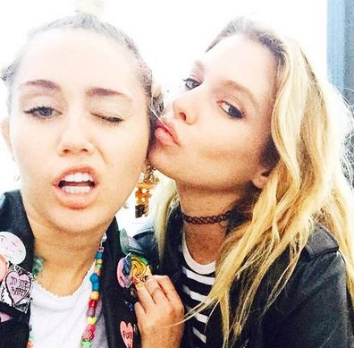 Miley Cyrus and Stella Maxwell