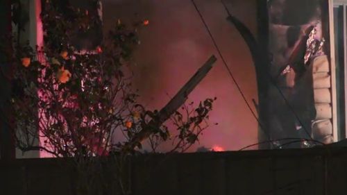The fire broke out in a front bedroom. (9NEWS)