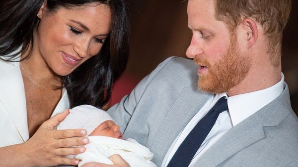 Meghan and Harry with Archie