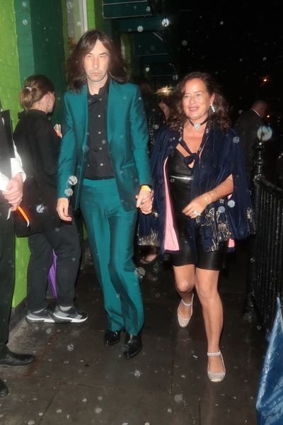 Bobby Gillespie and Jade Jagger