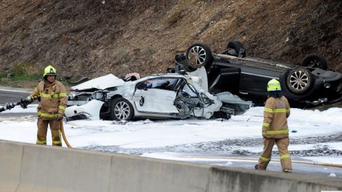 A 49-year-old man died after his car was crushed by the TOLL truck. (9NEWS)