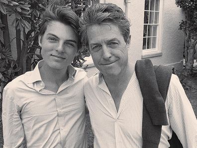 Damian Hurley and Hugh Grant