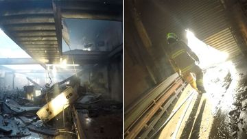 Footage shows fire destruction in Sydney building