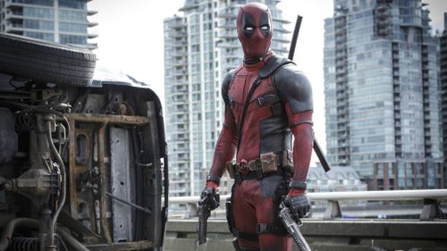 Ryan Reynolds in a scene from the film, "Deadpool." (AP)