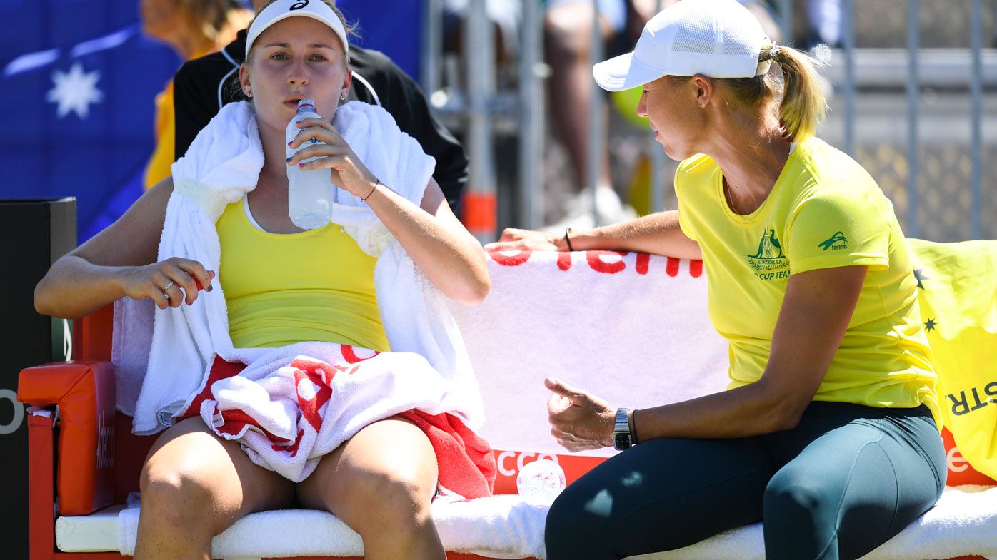 Australia tied with Ukraine after mixed day at Fed Cup
