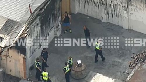 Firefighters were called to the explosion around 12.30pm. (9NEWS)