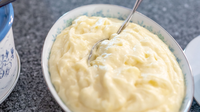 Creamy mashed potato stock image