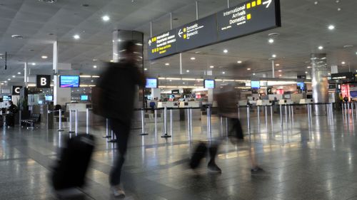 Melbourne airport. (AAP file image)