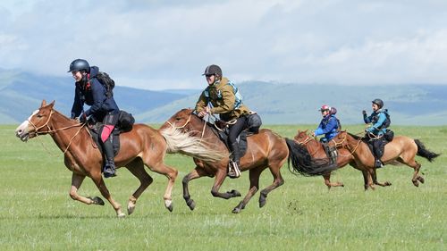 Along the way, the riders remarked at the "unbelievable terrain" which "changed so often".