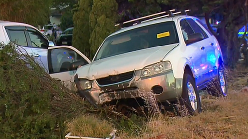 A car spun out of control, hitting three pedestrians in Perth. 