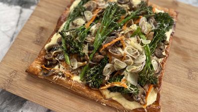 Jane de Graaff makes vegetable, goat cheese and eschallot cheats tart