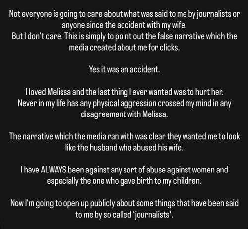 Post sui social media dell'ex ciclista olimpico Rohan Dennis