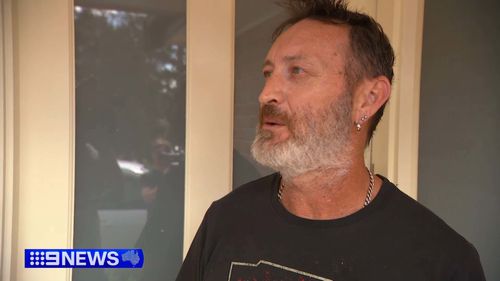 Inside the home was Dan Carden ï»¿and his family.He told 9News a recently bought car, a white Ford Territory, was damaged beyond repair.