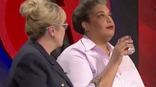 Roxanne Gay reacts to a comment from Teena McQueen.