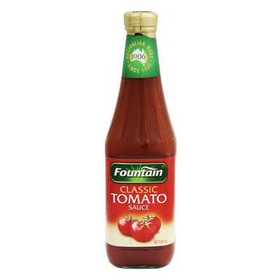 <strong>Fountain Tomato Sauce (22 grams of sugar per 100ml)</strong>
