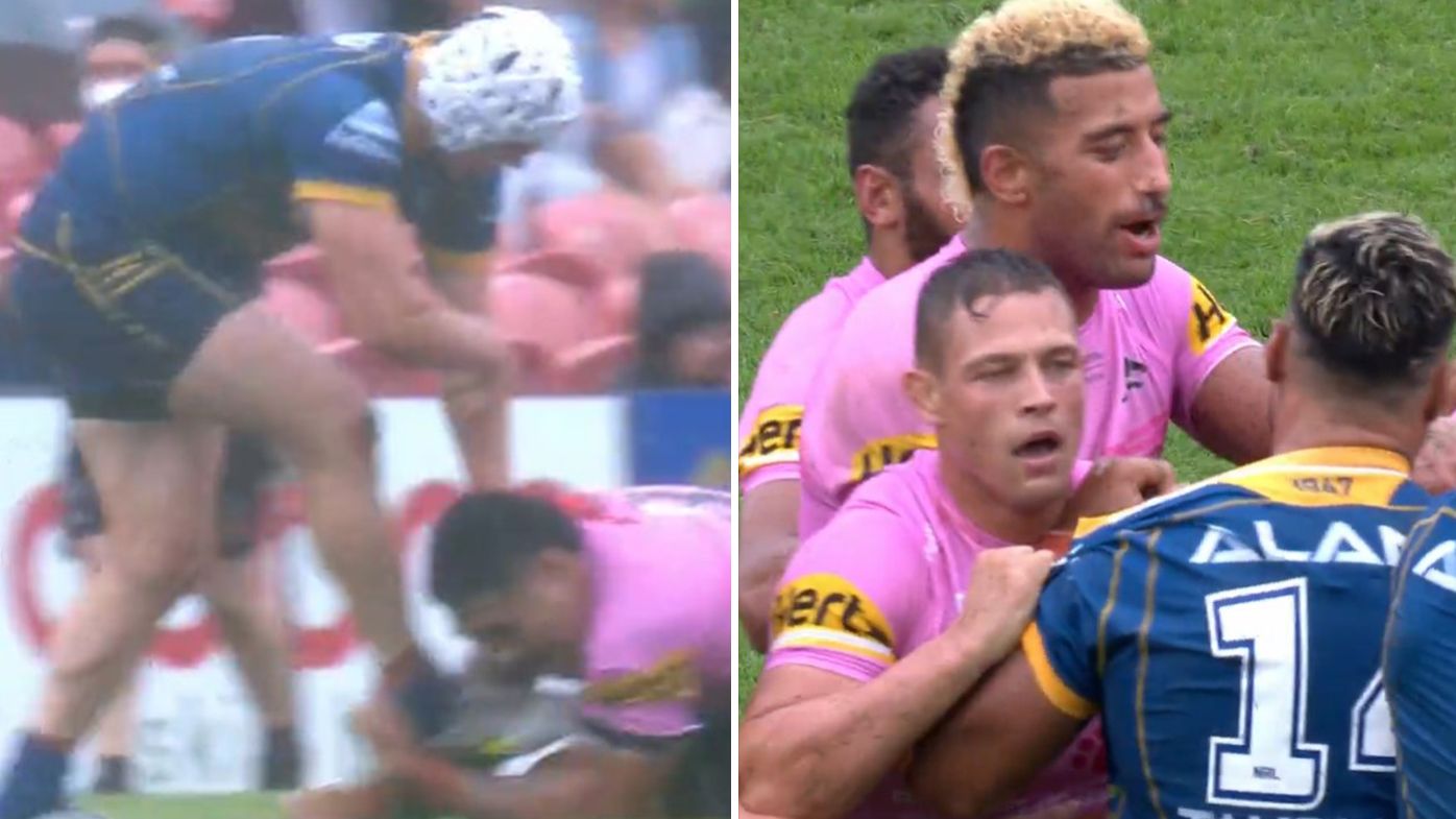 Fiery melee erupts in Eels-Panthers trial as Parramatta carve out thumping win