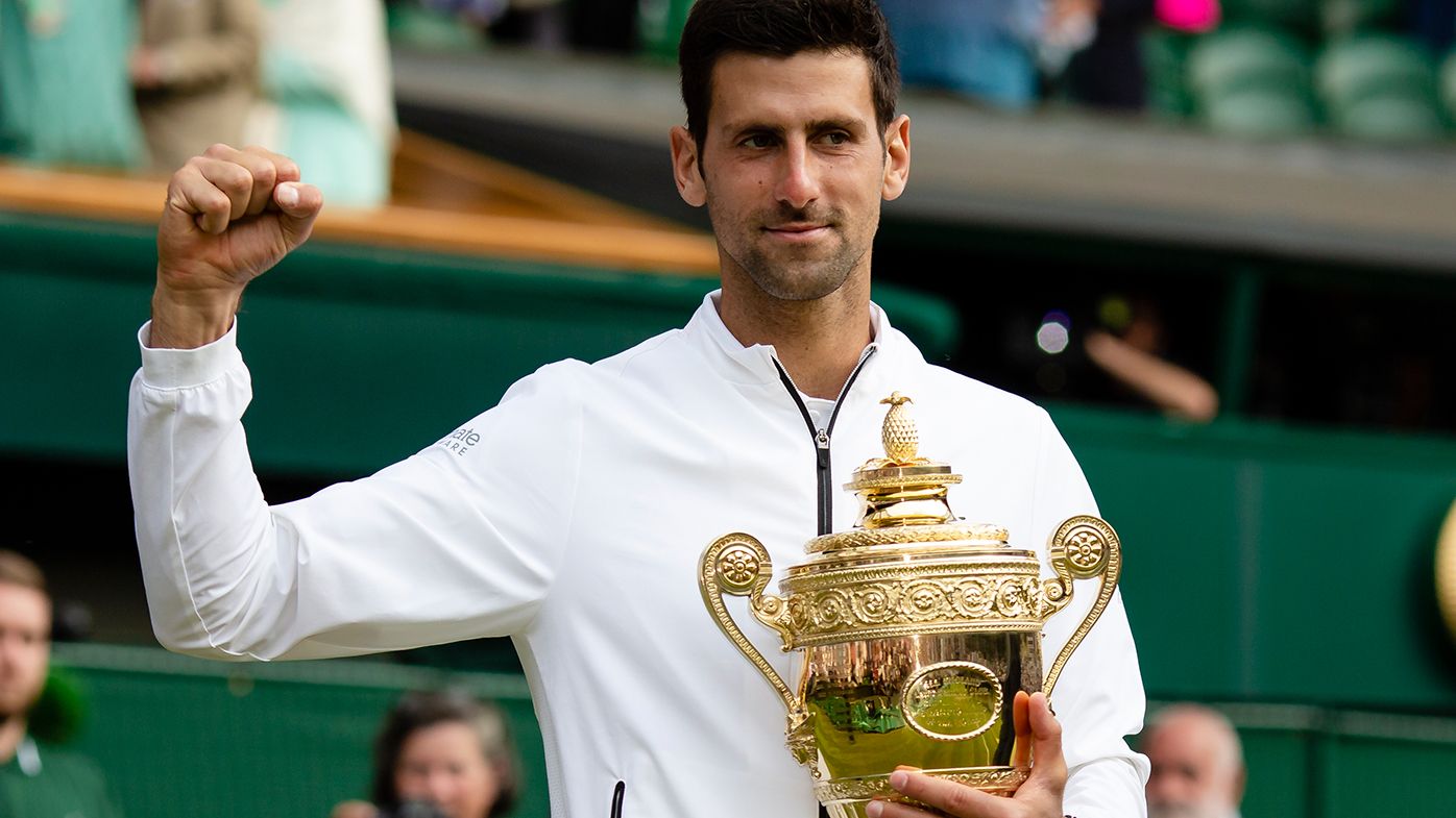 Novak Djokovic claimed the 2019 Wimbledon title with a 7-6, 1-6, 7-6, 4-6, 13-12 win over Roger Federer.
