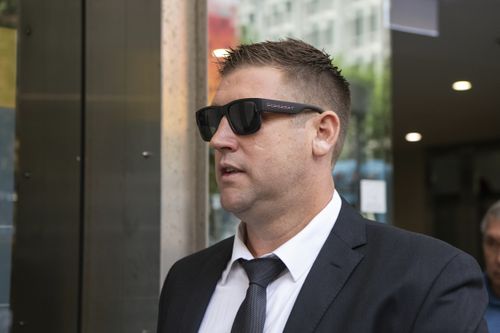 Former CFMEU leader Michael Greenfield outside John Maddison Courts on November 13.
