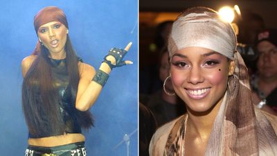 The early 2000s were all about pop stars and their
dedication to the pirate scarf. (File under: things Victoria Beckham would never wear now).