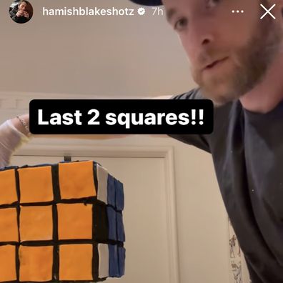 LEGO Masters 2023: Hamish Blake creates a Rubik's Cube cake for his son