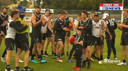 Captain Travis Boak will wear his old number 10 guernsey.