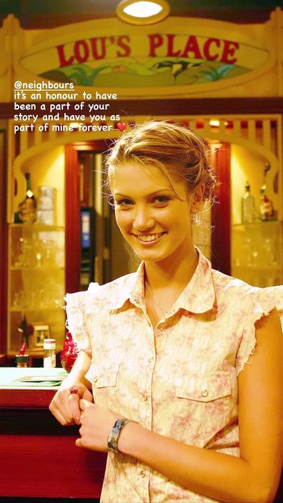 Delta Goodrem shared a photo of her character Nina on-set back in the day and thanked the show for launching her career.