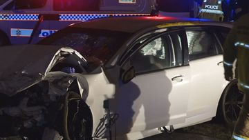 A man is fighting for life and two others hospitalised after a high-speed crash in Pimpama