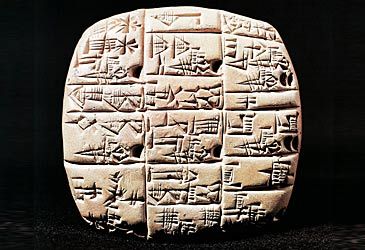 Which ancient civilisation created the cuneiform writing system?