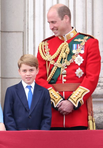 Prince Geroge at the Trooping the Colour for the Queen's Platinum Jubilee, June 2022
