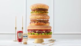 Heinz's 'Big Day Burger Tower' recipe