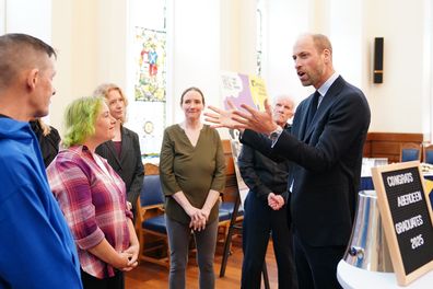 ABERDEEN, SCOTLAND - MARCH 27: Prince William, Prince of Wales attends a graduation event marking the launch of Invisible Cities Aberdeen, a project formed in partnership with Homewards, a five-year programme that aims to end homelessness on March 27, 2025 in Aberdeen, Scotland. Homewards Fund will introduce its walking tours to the city, as well as rolling out to all six Homewards locations. (Photo by Jane Barlow - WPA Pool/Getty Images)