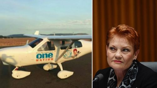 The plane was used on the campaign trail by Hanson. (AAP)