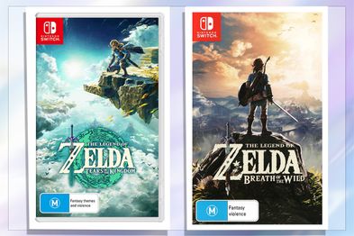 9PR: The Legend of Zelda Breath of the Wild and The Legend of Zelda: Tears of the Kingdom Nintendo Switch game covers