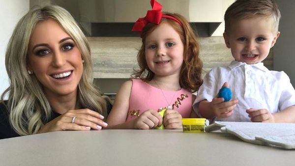 Roxy and daughter Pixie, five, and son Hunter, three. Image: Instagram/@roxyjacenko