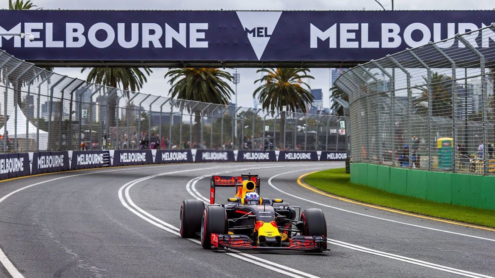 Daniel Ricciardo during qualifying at the Australian F1 GP. (AAP)