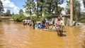 In pictures: Roads turn into rivers across flood-hit country