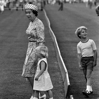 Zara with the Queen in 1983