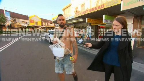 The 33-year-old from Fairfield offered no comment when approached by 9NEWS. (9NEWS)