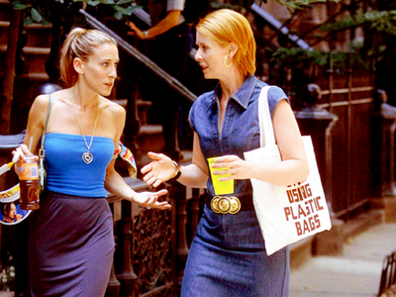 Carrie and Miranda Sex and the City.